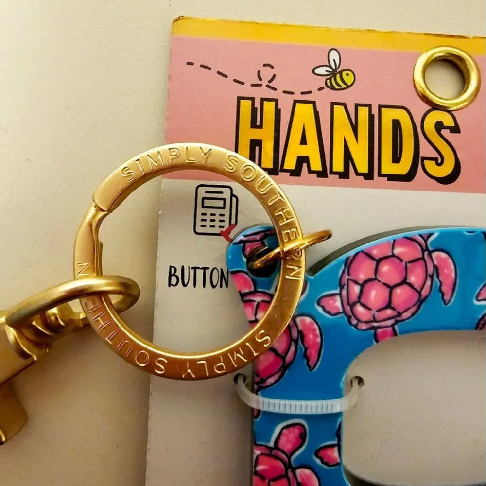 Simply Southern Bee Safe Hands Free Door Opener With Sea Turtles